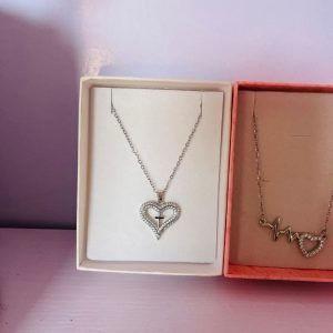 Heart Shaped Necklace & Earings